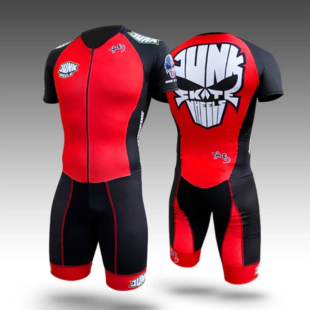Cycling Gear Jersey - ชุดสกีท์สกีนส์สูทสำหรับเล่นจักรยานไตรกีฬา ยี่ห้อ Junk Skates รุ่น Heren
