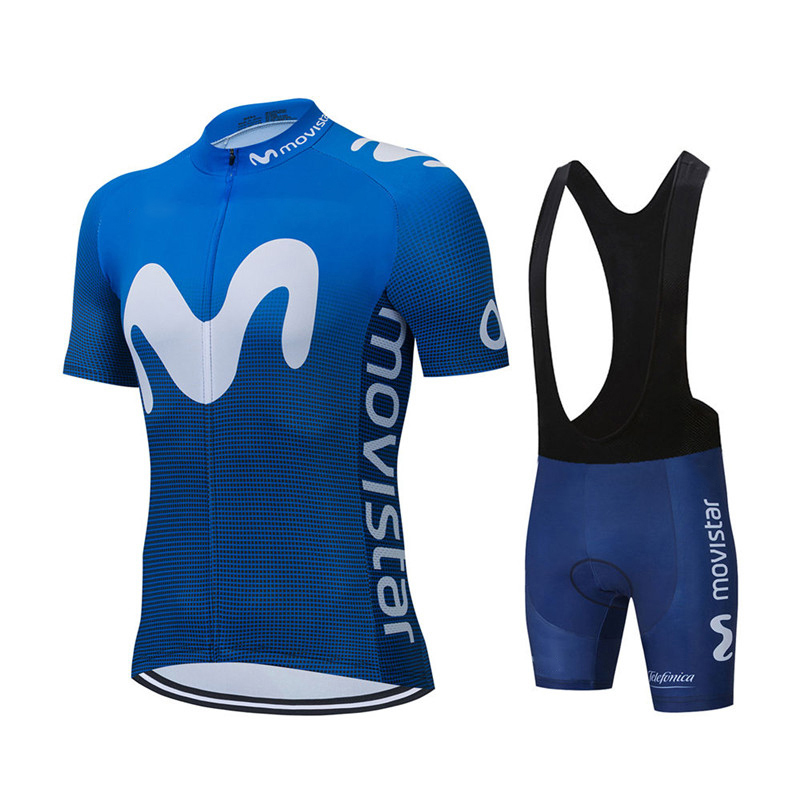 ฤดูร้อนใหม่ Movistar ทีมชุดขี่ - Cycling Gear Jersey บทวิจารณ์และราคา