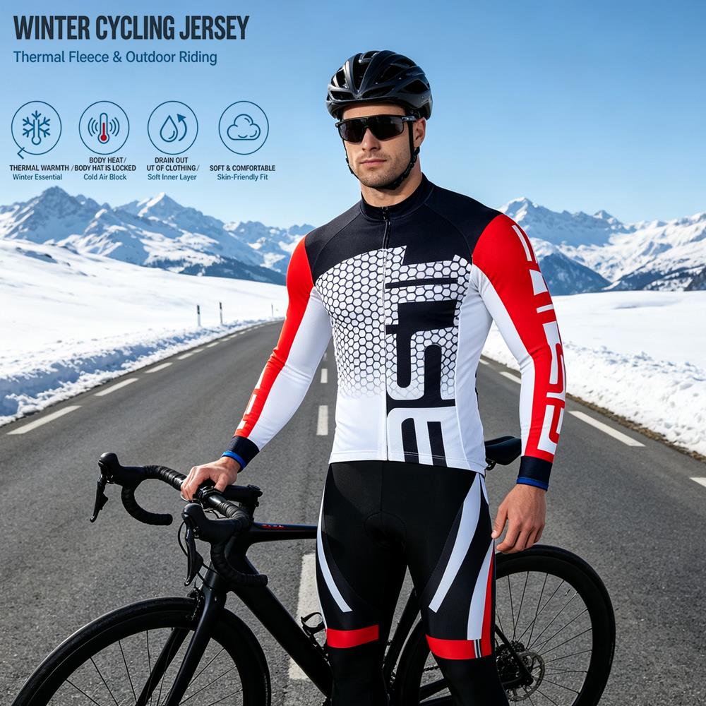 ชุดปั่นจักรยานผ้าฟลีซกันหนาวสำ - Cycling Gear Jersey บทวิจารณ์และราคา